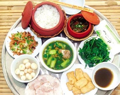 dinh dưỡng cho mỗi bữa cơm hàng ngày